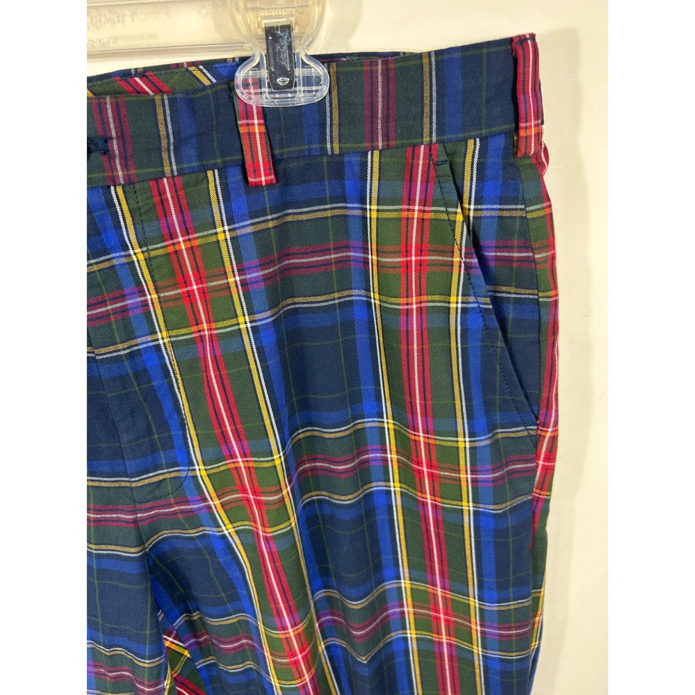 Brooks Brothers 346 Plaid Trousers Pants Men's 36x32 Golf Tartan Chino Patchwork - Picture 4 of 9